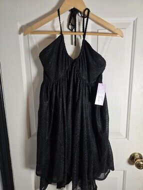 NWT Wild Fable Women's Size Small Halter Dress Black